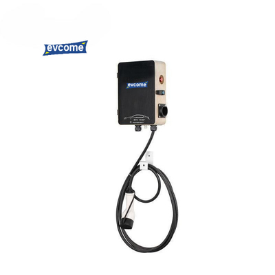 Car Type 2 Ev Charger 7kw Electric Vehicle Charging Pile Single Gun IP54 Wall Mounted