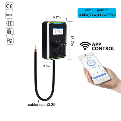EV-HB Wallbox Electric Car Charger Gun Base With APP 16A / 32A Car Charging Wall Box