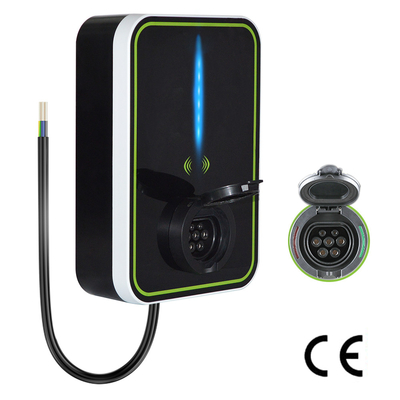 Base 3.6KW/7KW/11KW/22KW 16A/32A della pistola di Wallbox del caricatore di CA EV dell'automobile elettrica di RFID
