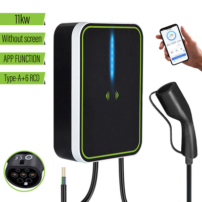 Cavo 3phase 380v 16A del caricatore 11kw 5m di CA EV del contenitore di parete dell'automobile elettrica con il ODM dell'OEM di APP