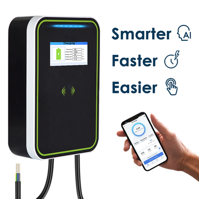 Linea della pistola del caricatore di Wallbox dell'automobile elettrica di EV-HW con lo schermo 7KW
